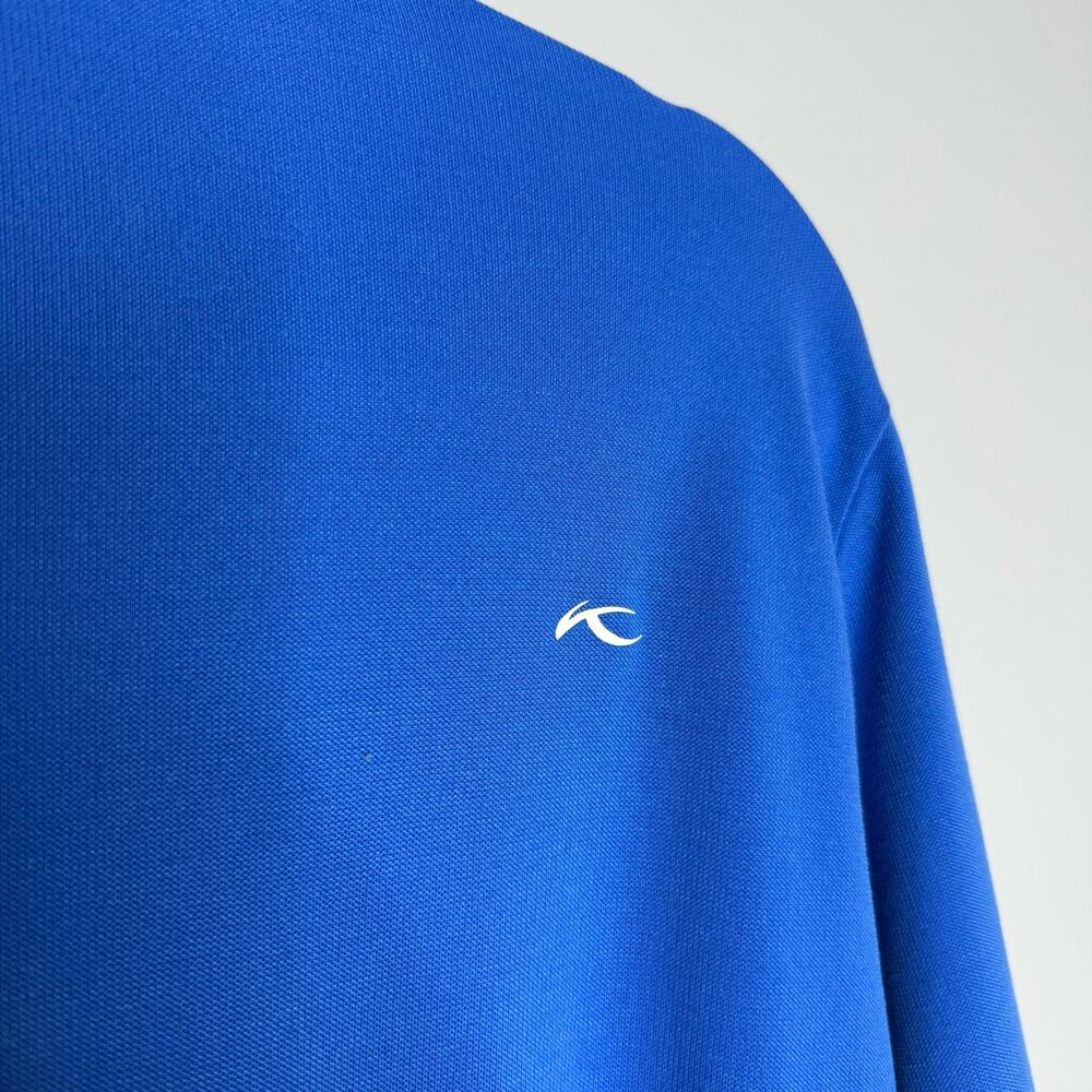 Kjus Men's Sami Polo Shirt Short Sleeve Golf Performance Blue Small - Picture 5 of 8